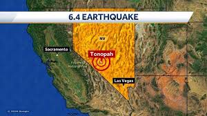 Powerful 6 4 Magnitude Earthquake Strikes Nevada Felt From Utah To California Nevada Earthquake Utah