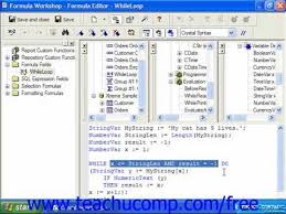 Learn How To Use Do While Loops In Crystal Reports By Business Objects At Www Teachucomp Com A Clip From Mastering Cr Crystal Reports Tutorial While Loop