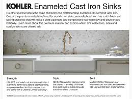 Kohler cobalt blue kitchen sink drop in 36 in farmhouse bathroom. Whitehaven Undermount Single Bowl Farmhouse Kitchen Sink W Tall Apron K 6489 Kohler Kohler
