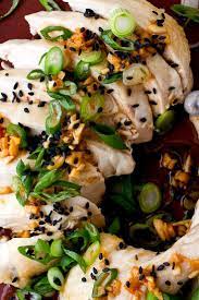 Sake Steamed Chicken With Ginger And Scallions Recipe Recipe Recipes Steamed Chicken Nyt Cooking