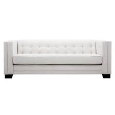 Homesullivan Monte Vista White Linen Sofa 40e667s Wlsofa The Home Depot White Linen Sofa Linen Sofa White Sofa Set