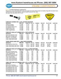 Engle High Performance Aftermarket Racing Camshafts For