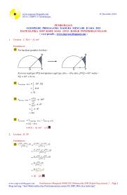 Soal dan kunci jawaban osn matematika smp tk kota th 2012. Olimpiade Primagama Madura Mencari Juara 2015 Matematika Smp Kode Soa