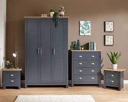 Beds, sofas, chests of drawers, wardrobes, tables & chairs the bedroom is the part of our house (apartment) where we are used to rest. Lancashire Slate 4 Piece Bedroom Furniture Set
