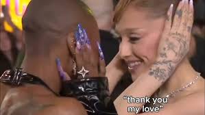 Ariana Grande video instagram:"in response to Brigitte's post from last  night"