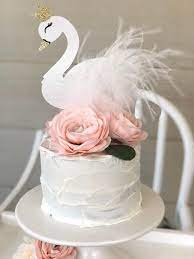 Swan Cake Topper Swan Birthday Party Swan Soiree Swan Centerpiece Wedding Topper Baby Shower Swan Baby Shower Lake Birthday Party Lake Birthday