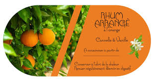 Etiquette Du Rhum Arrange Orange Cannelle Vanille Rhum Arrange Recette Rhum Arrange Rhum