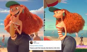 Disney is criticized for giving female characters 'unrealistic' body shapes  in film Inner Workings | Daily Mail Online