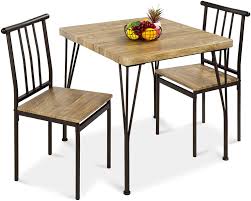 Get the best deals on square dining room tables. Buy Best Choice Products 3 Piece Dining Set Modern Dining Table Set Metal And Wood Square Dining Table For Kitchen Dining Room Dinette Breakfast Nook W 2 Chairs Brown Online In Taiwan B08vcvcfhm