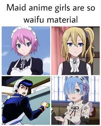 Josuke Best Maid Waifu Meme Memes Funny Lol Anime Memes Funny Anime Funny Anime