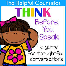 There are three sizes to choose from: Think Before You Speak Worksheets Teaching Resources Tpt