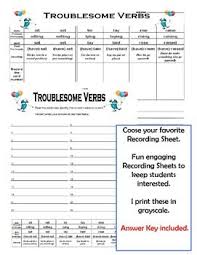 Verbs Sit Set Lie Lay Rise Raise Verbs Activities Verb Literacy Stations