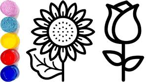 Flowers Drawing Easy For Kids How To Draw A Flower Easy Coloring Pages Drawing tools for toddlers and kids to draw and color with.