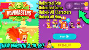 But the game publisher has also smartly invested in surprises to attract players' interest. Bowmasters Mod Apk V2 14 10 Unlimited Coins Gems Unlock All Characters Unlock All Skin Youtube
