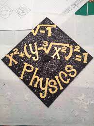 Physics Themed Grad Cap Follow Motivation2study For Daily Inspiration Graduation Cap Decoration Graduation Cap Grad Cap Designs