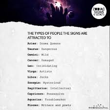 Sign up and get 500 loyalty points. The Types Of People The Signs Are Attracted To