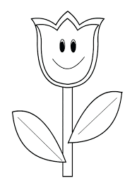 Children can see the intricate details that many flowers have such as delicate stems. Tulip Flower Coloring Pages Novocom Top
