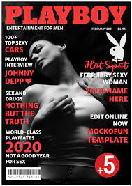 ❤️ PLAYBOY Magazine Cover Template - MockoFUN
