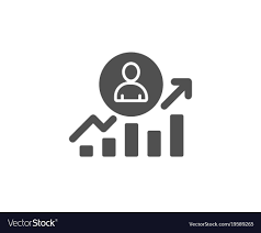 Business Results Simple Icon Career Growth Chart