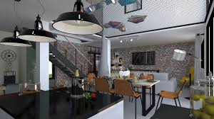 Le Salon Ouvert Vu De La Cuisine Plan Maison Constructeur Maison Plan De Maison Neuve