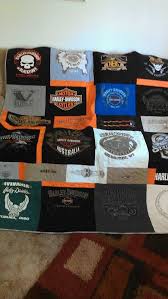 Harley Davidson Quilt From T Shirts From Around The World For Joni Side One Harley Harley Davidson Joni