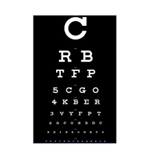 Eye chart in a dark corner of the room or next to a window. 50 Printable Eye Test Charts Printabletemplates
