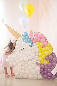 45 Awesome Diy Balloon Decor Ideas Pretty My Party Party Ideas Unicorn Theme Party Unicorn Themed Birthday Party Unicorn Party Decorations