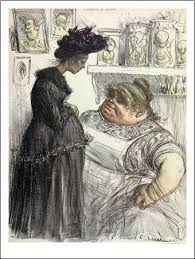 Charles Leandre L Assiette Au Beurre 1902 La Mode Illustree Illustration Peinture