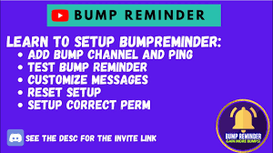A discord bot that tracks invites and much more. Setup Disboard Bump Reminder Bot Bumpreminder Discordbot Multipurposediscordreminder Youtube