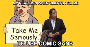 If Vincent Vega Was An It Guy What Would It Look Like Comic Sans Web Design John Travolta Meme
