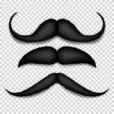 Mustache Isolated Vector Black Vintage Moustache Retro Collection Isolated On Transparent Background Illustration Background Barber Beard Png And Vector With Png