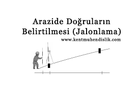 Arazide Dogrularin Belirtilmesi Arazi Jalon Harita Olcum Harita Muhendislik Egitim