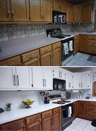 stained kitchen cabinets, painting