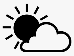 Set of 7 animated weather icons (sunny, thunderstorm, partly. Partly Cloudy Pictures Clip Art Partly Cloudy Weather Black Sun Icon Png Transparent Png Kindpng