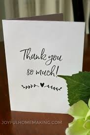Printable thank you cards to color. Free Printable Thank You Card Joyful Homemaking