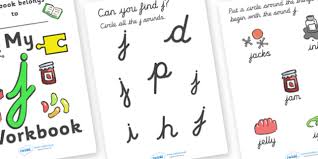 There are no joins between the letters g, q, j, or y in italic cursive. My Cursive J In Handwriting Workbook Teaching Resource