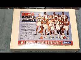 Michael jordan 1984 united states basketball team card mint rare pink back. 1992 Usa Basketball Box Opening Jordan Magic Johnson Auto Youtube