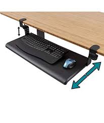 3.0 out of 5 stars. Stand Up Desk Store Large Clamp On Retractable Adjustable Keyboard Tray Under Desk Keyboard Tray Impro Stand Up Desk Diy Standing Desk Adjustable Height Desk