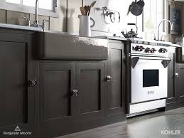 Benjamin moore's iron mountain is the dark color chosen more often than any other. Kitchen Kitchen Kitchen Cabinets Kitchen Remodel