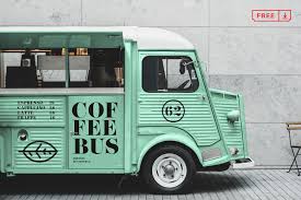 Free Citroen Food Truck Mockup On Behance Graphic Design Freebies Food Truck Mockup Free Psd