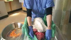 Baby S First Bath At Hospital Youtube