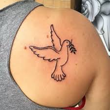 Women choose this tattoo to be inked on their body in small size because it looks more cute and beautiful in small size. 100 Peace Dove Tattoos For Guys 2021 Realistic Designs