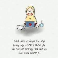 Motivasi Hidup Kartun Hijaber Muslimah Reminder Quotes Study Motivation Quotes Kpop Quotes
