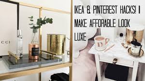 Hey Here Is A New Video Featuring My Favourite Ikea Pinterest Hacks Furniture Is So Expensive So I Found T Ikea Hack Diy Mirrored Furniture Home Decor Hacks