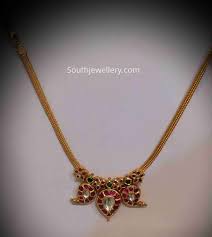 Light Weight Simple Kundan Necklaces Photo Gold Pendant Jewelry Gold Jewelry Simple Necklace Gold Jewelry Simple