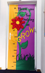 Thank You For Helping Us Grow Bulletin Boards Spring Kindergarten School Presch School Door Decorations Teacher Door Decorations Spring Door Decoration