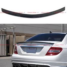 Carbon Fiber Rear Spoiler Wing For Mercedes W204 C180 C200 C63 Amg Coupe 08 14 Carbon Fiber Mercedes Benz
