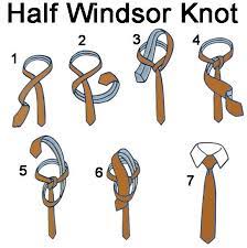 How To Tie A Tie Half Windsor Tie Knots Make A Tie
