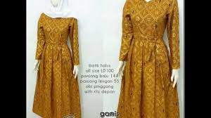 Desain baju couple batik muslim voal motif. Wa 10 10 10 Model Baju Gamis Batik Muslimah Terbaru Desain Desain Gamis Batik Muslim Diary Hijaber