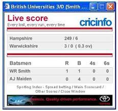 Livescore.in keeps you updated about cricket live scores with its fast cricket livescore service. Live Score By Cricinfo